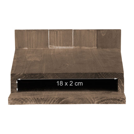 Brown Pine Wood Bat Box