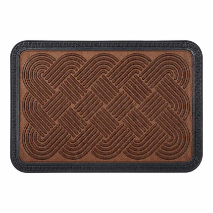 Brown Polypropylene Doormat, 60 x 40 cm, Weatherproof