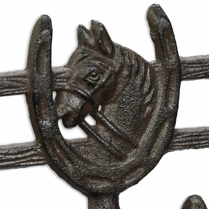Brauner Kleiderbügel im Pferdedesign