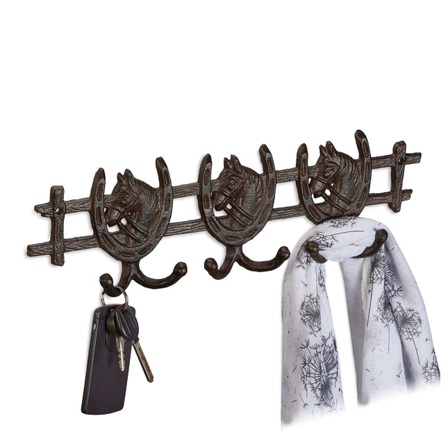 Brown coat hanger in horse design