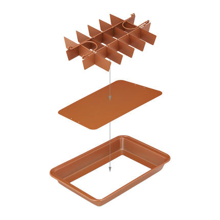 Forma na brownies s vyjímatelným dnem