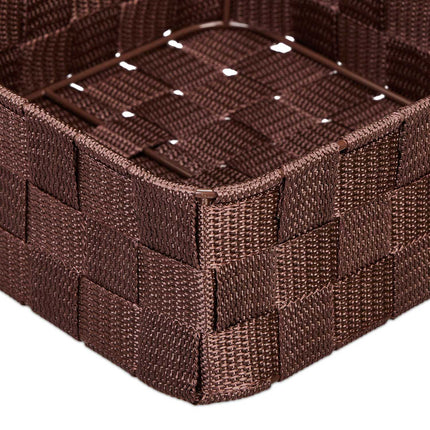 Brown storage basket set of 3