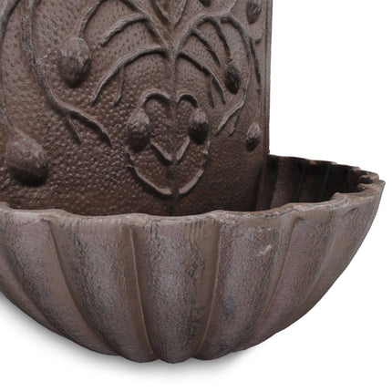 Brown wall fountain