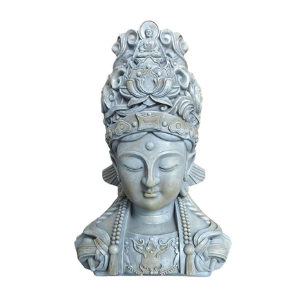 Buddha Büste Skulptur, 44cm, wetterfestes Polyresin