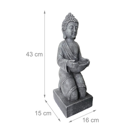 Buddha Statue 43cm, Polyresin, Weatherproof