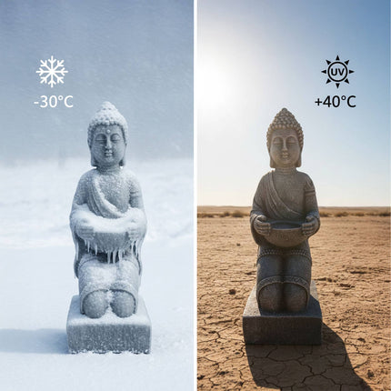 Buddha Statue 43cm, Polyresin, Weatherproof