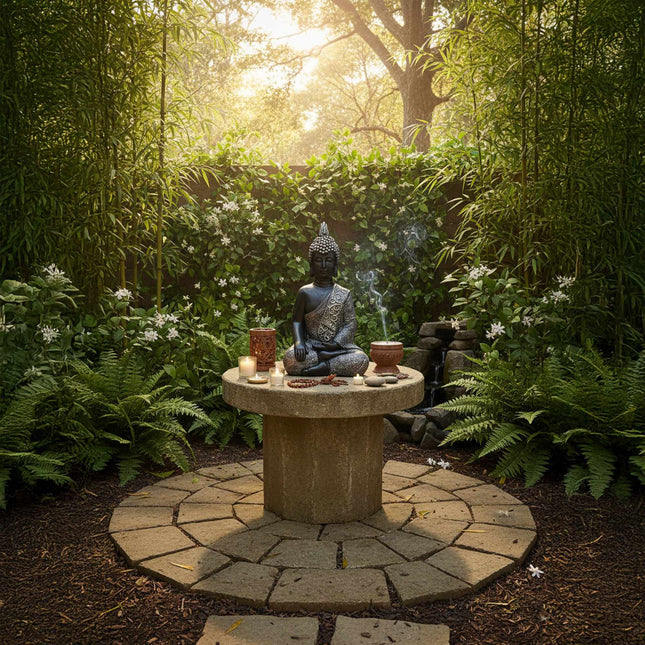 Buddha-Statue 45cm – Zen Dekoration für Innen- und Außenbereich