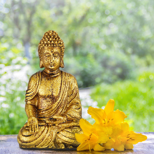 Buddha-Figur im Garten