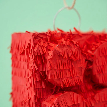 Building Block Piñata Set with Stick & Mask