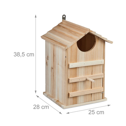 Building kit for nest box for owl