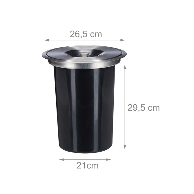 Built-in trash can for worktop