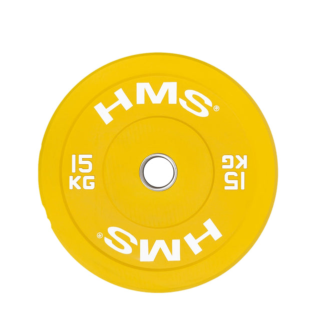 Bumper Olympische schijf, 15 kg, geel