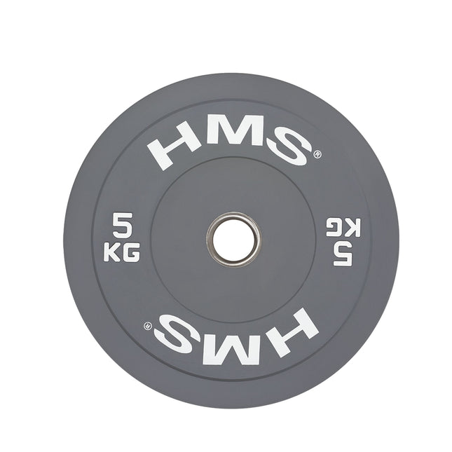 Bumper Olympische schijf, 5 kg, grijs