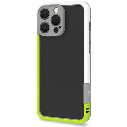 Bumper iPhone 16 Pro Max bílá/limetkově zelená