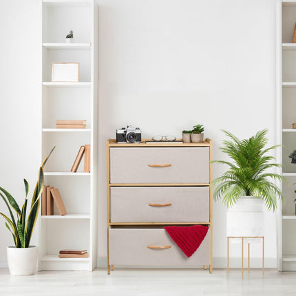 Bureau in bamboo 3 drawers