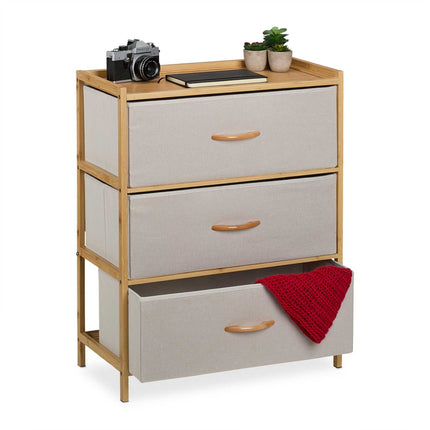 Bureau in bamboo 3 drawers