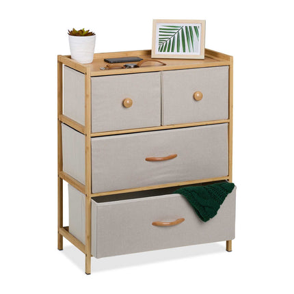 Bureau in bamboo 4 drawers