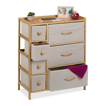 Bureau in bamboo 7 drawers