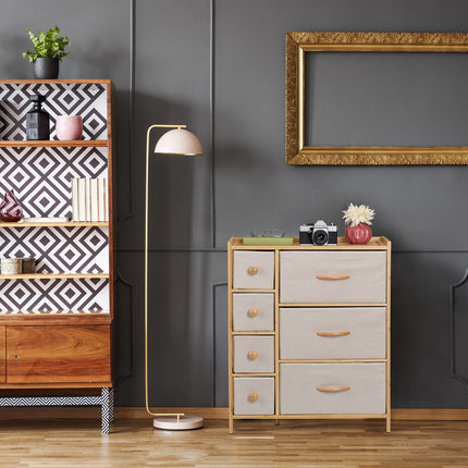 Bureau in bamboo 7 drawers