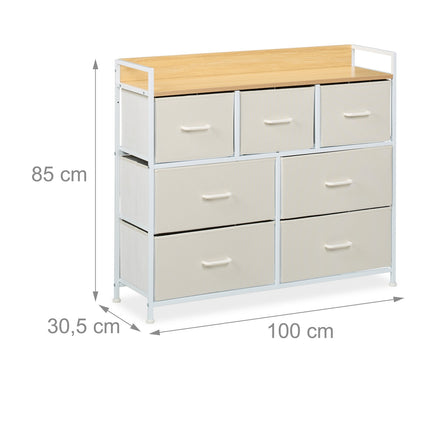 Bureau with 7 compartments