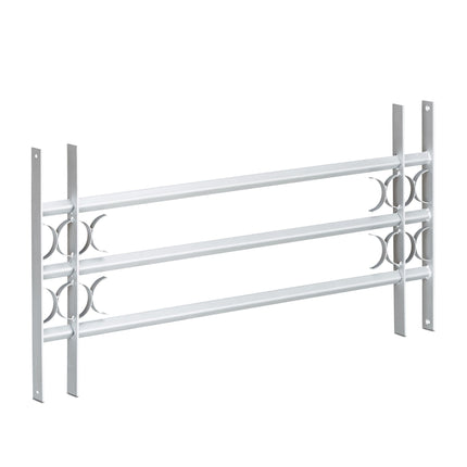 Burglary protection with extendable window grill