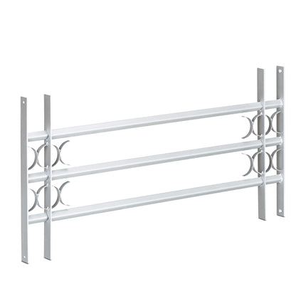 Burglary protection with extendable window grill