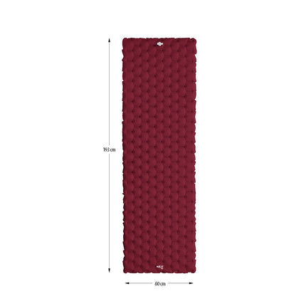 Burgundy Tourist Mat, Lightweight, Compact, Durable