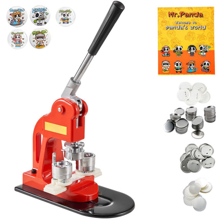 Button Maker Machine 25mm, 500 Parts, Circle Cutter