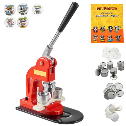 Button Maker Machine 32mm Kit, 500 Parts, Circle Cutter