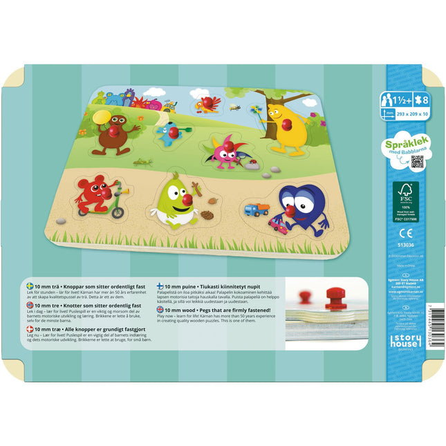 Knopfpuzzle Babblers 8 Teile