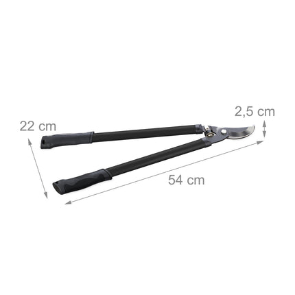 Bypass pruning shears in black