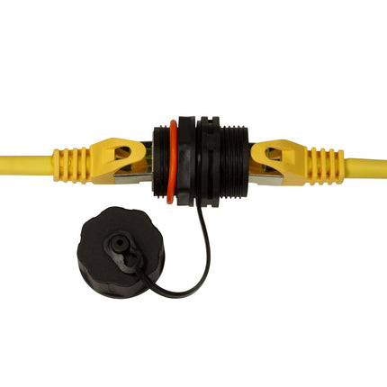 CAT6A Schraubanschluss Outdoor 2 x RJ45 IP68