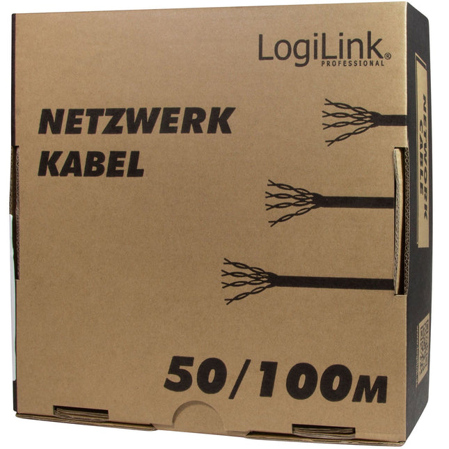 Síťový kabel CAT6 U/UTP, měď, 100m, do interiéru