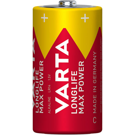 C-Batterien, Longlife Max Power, 2er-Pack, 1,5V Alkaline