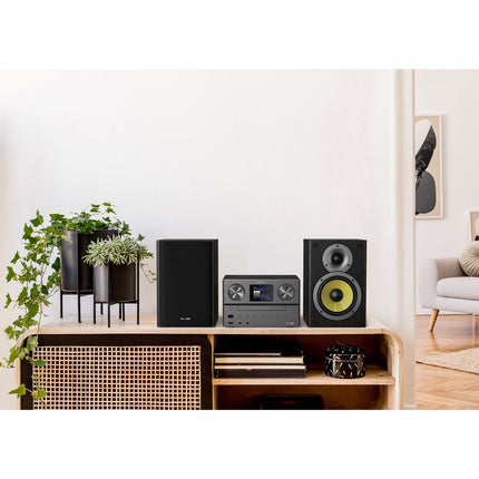 CD Radio Bluetooth USB Sound System, 100W, Black
