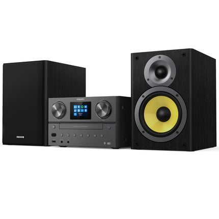 CD Radio Bluetooth USB Sound System, 100W, Black