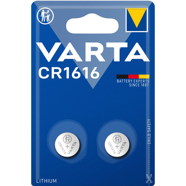 CR1616 3V Lithium Knopfzellenbatterie 2er-Pack