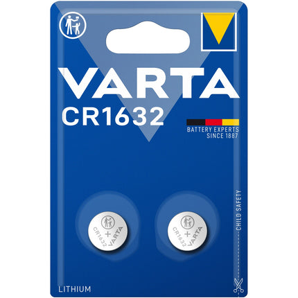CR1632 3V Lithium Knopfzellenbatterie 2er-Pack