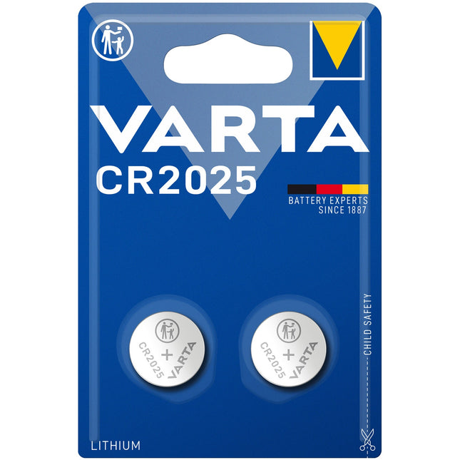 CR2025 3V Lithium Knopfzellenbatterie 2er-Pack
