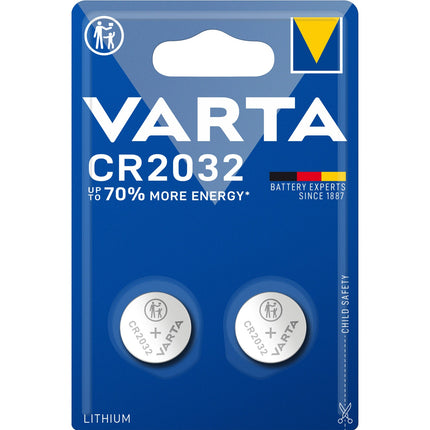 CR2032 3V Lithium Knopfzellenbatterie 2er-Pack