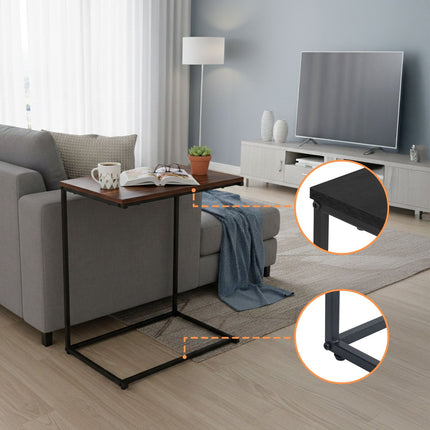 Odkládací stolek tvaru C – úsporný, univerzální design
