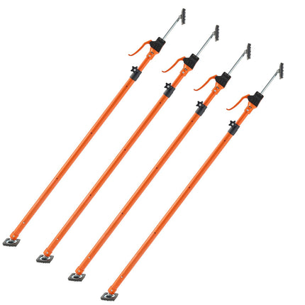 Cabinet Jack Support Poles, 4-Pack, 125–291 cm, 90 kg