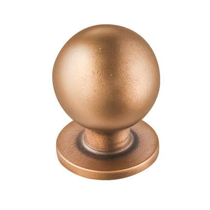 Cabinet Knobs 12-Pack, 25mm Zinc Alloy, Antique Brass
