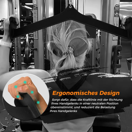Cable Machine Attachments Set – 5-Piece, Metal, Ergonomic