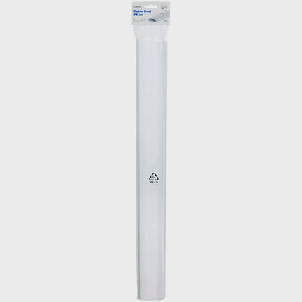 Kabelkanal, 75x6x2 cm, Weiß PVC