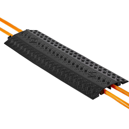 Cable Protector Ramp, 2-Channel 17,500 lb, 3-Pack