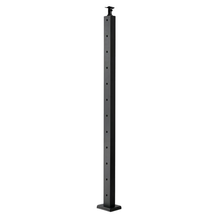 Cable Railing Post, 42-Inch Stainless Steel, Black, 1-Pack