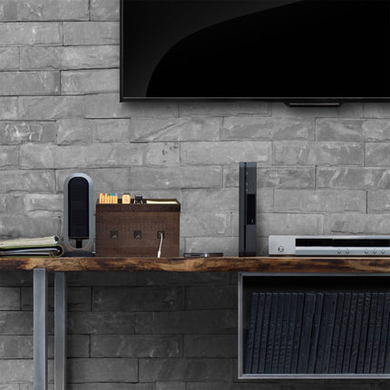 Cable box Bamboo Dark brown