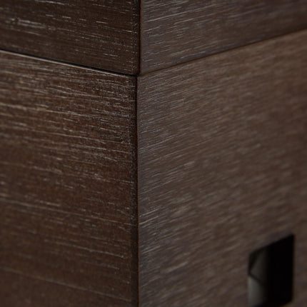 Cable box Bamboo Dark brown