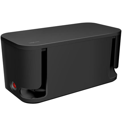 Kabelbox - Kabelversteck mit Abzweigdose + USB-A/USB-C Aufladen Schwarz